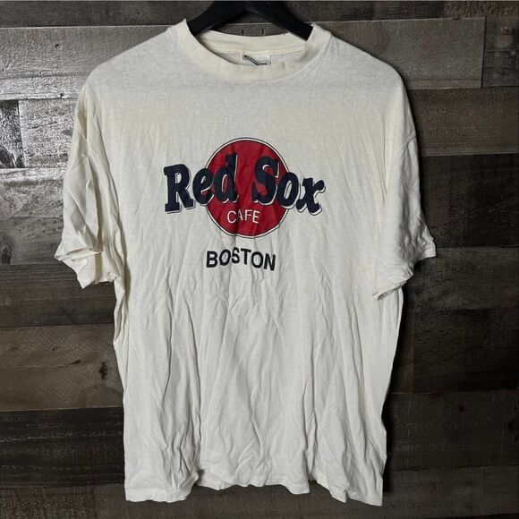 VTG Boston Red Sox Cafe T Shirt XL - Picture 1 of 3